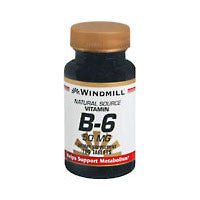 Windmill Natural Source Vitamin B-6, 50 Mg Tablets - 100 Ea